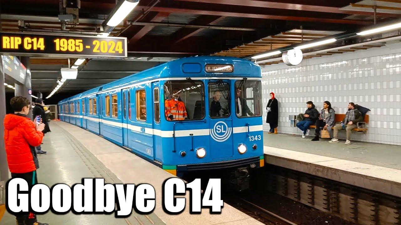 *End of an Era* The Last C14 Ever: The Final Journy | Stockholm Metro