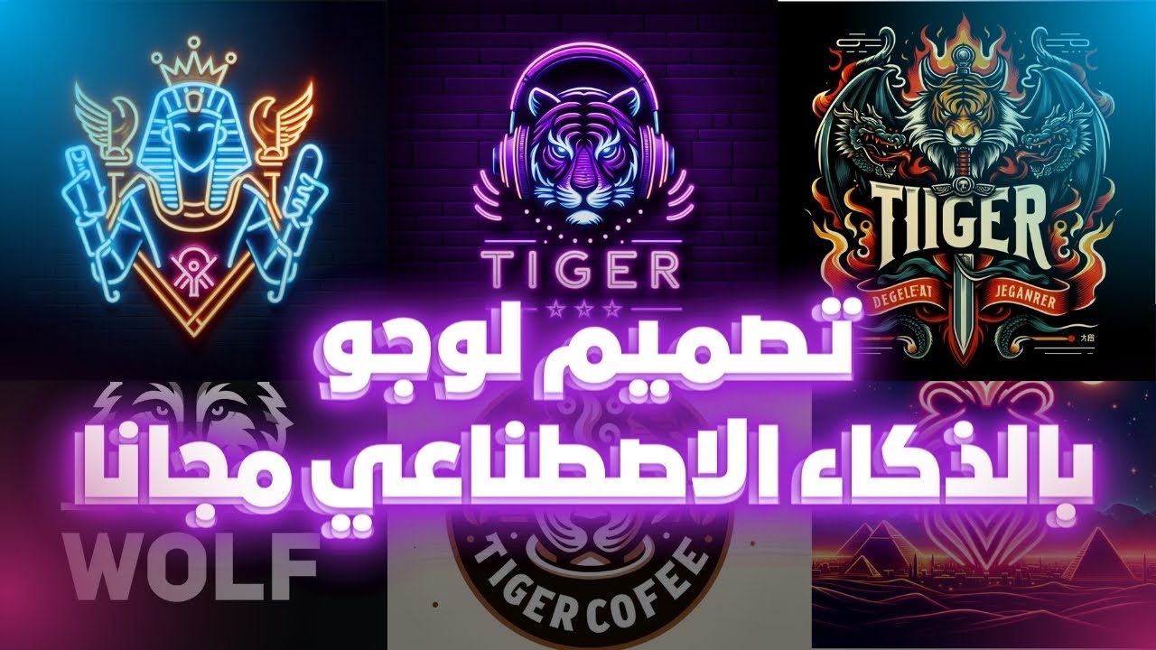 prompts  تصميم  شعار لوجو احترافي باستخدام الذكاء الاصطناعي مجانا 2024