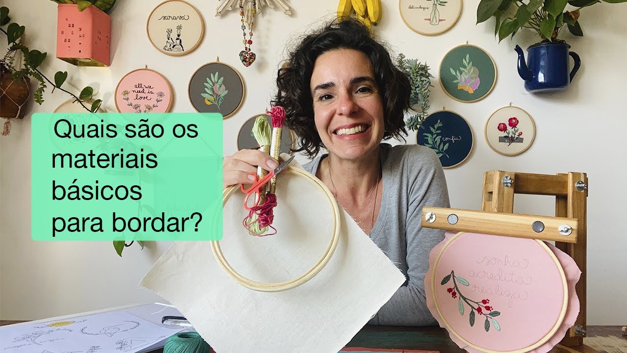 Quais são os materiais básicos para bordar?