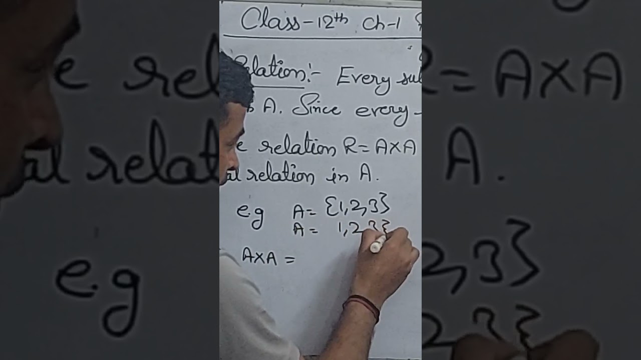 Class 12th Universal relation
