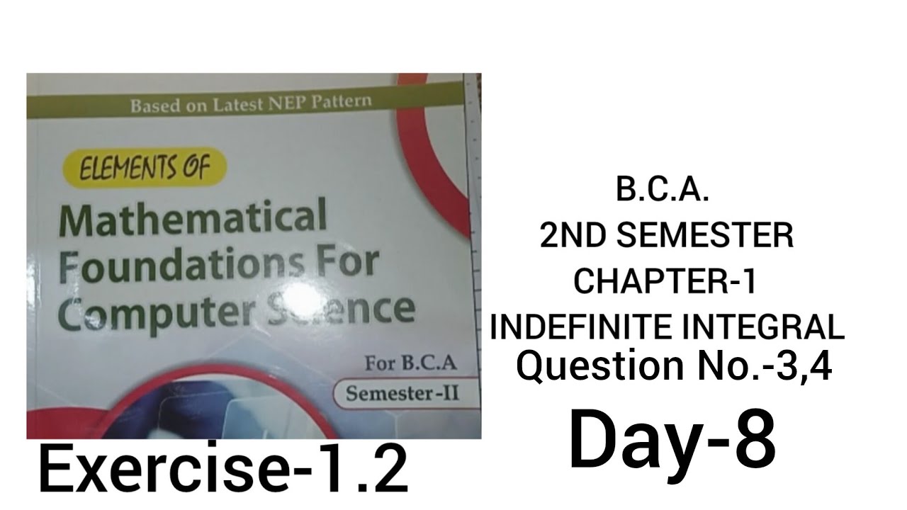 B.C.A. 2nd sem.|Day-8|ex-1.2|Indefinite Integralch-1|#kuk #cdlu #mdu  #maths #bca #2nd  #exam #math