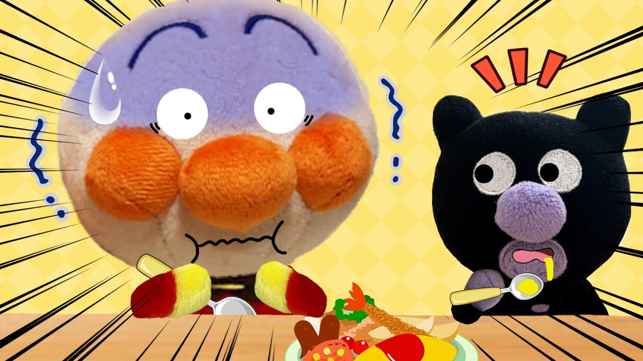 ごはんの時は遊ばない！ご飯のマナー！赤ちゃんアンパンマンたちが大騒ぎ！みんなは上手に食べれるかな？アンパンマンアニメanpanman anime