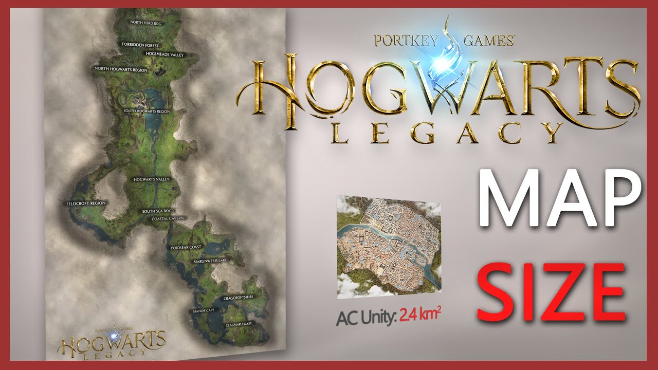 Hogwarts Legacy  Map SIZE
