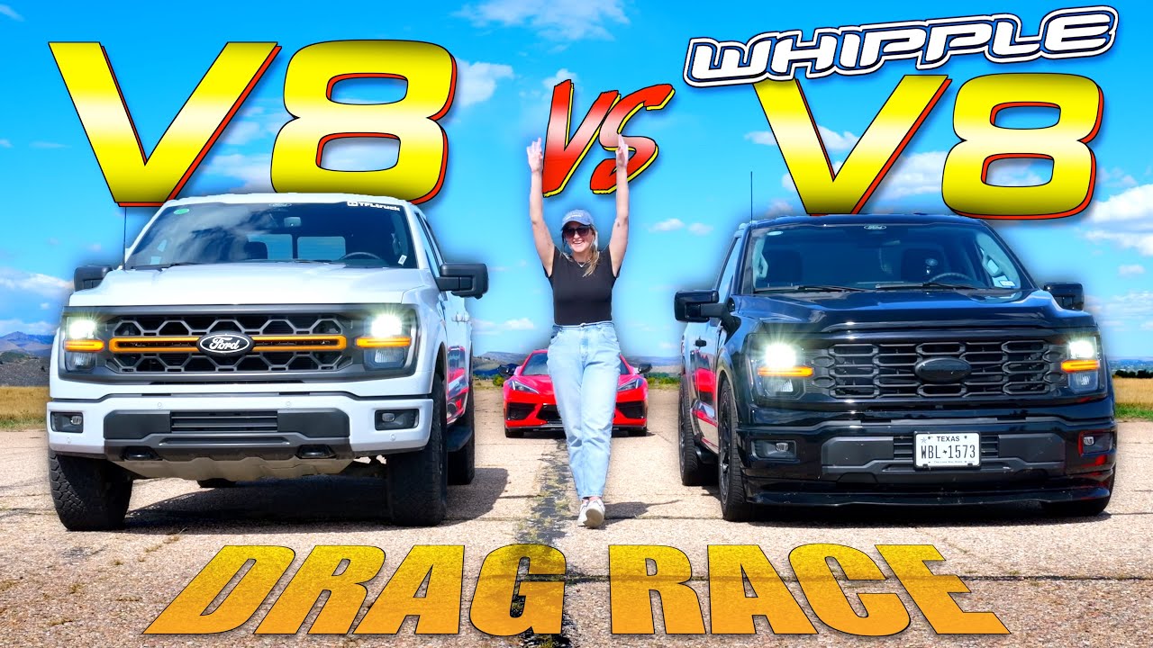 Гонка Ford F-150 V8 против V8: один из этих грузовиков скрывает что-то особенное!