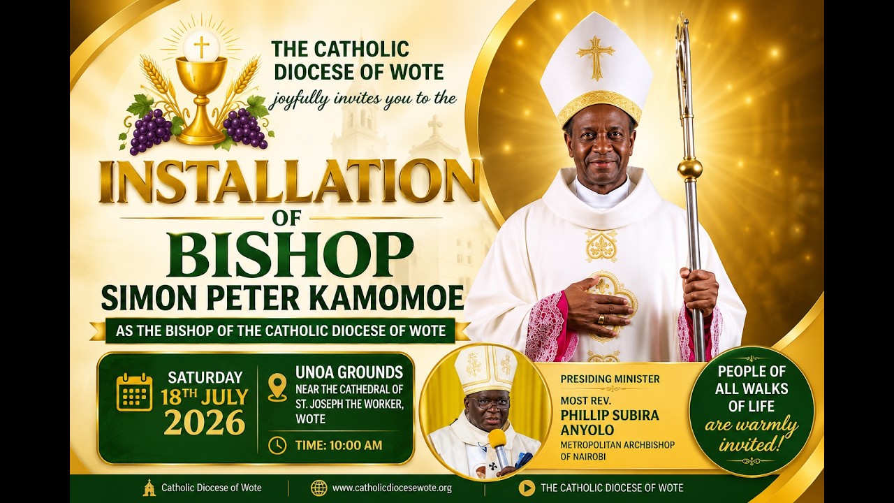 18-07-2026 | CAPUCHIN TV LIVE | EPISCOPAL INSTALLATION OF RT. REV. SIMON PETER KAMOMOE