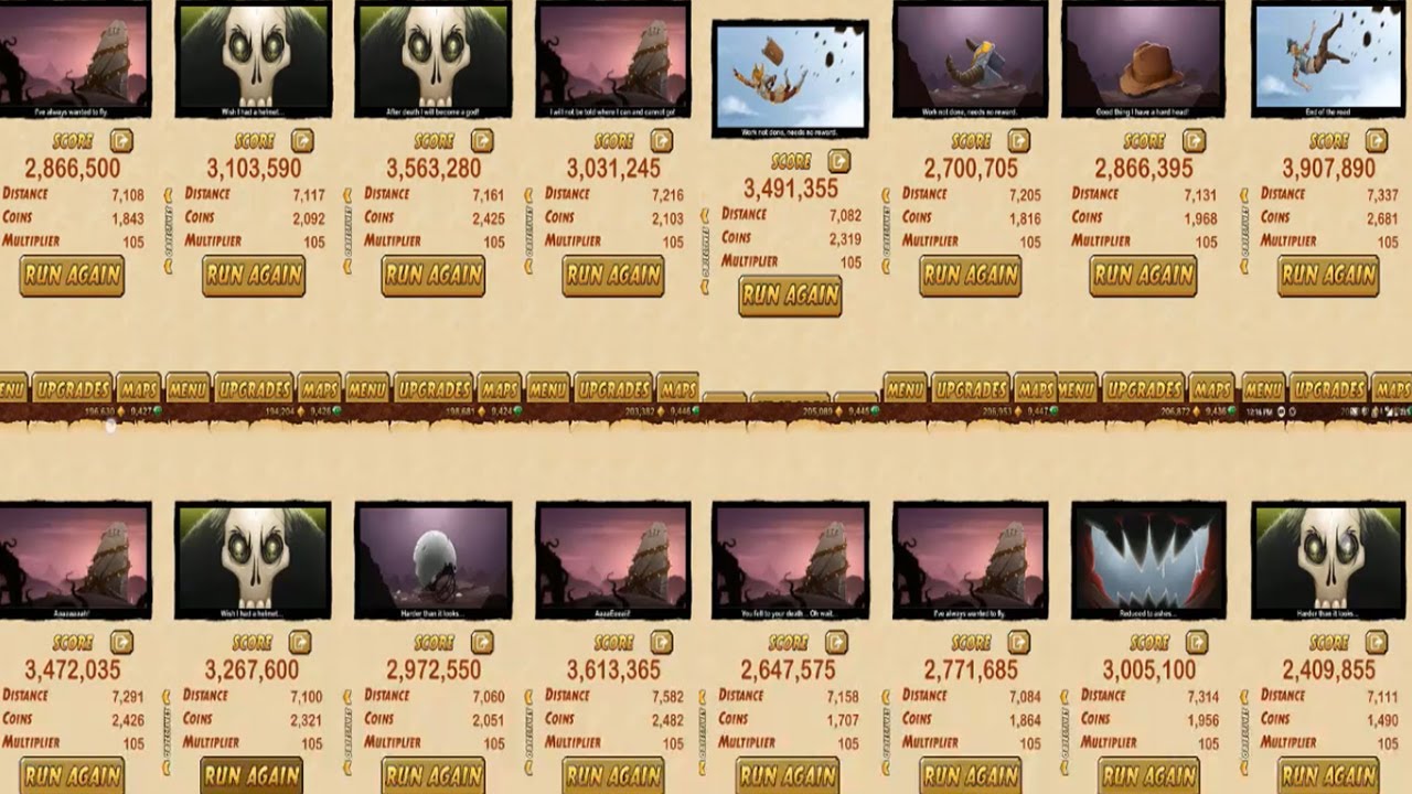 Temple Run 2 Reversed - VOLCANO ISLAND VS SKY SUMMIT