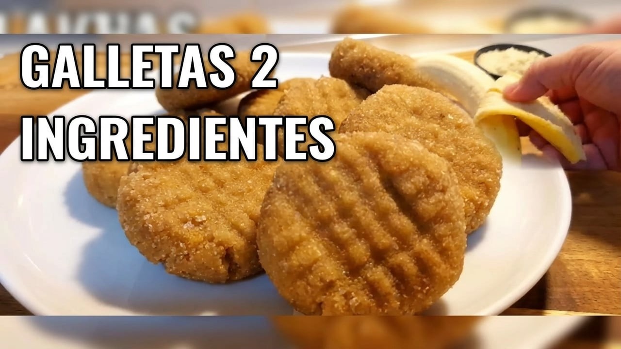 GALLETAS FÁCILES 2 INGREDIENTES – ¡Listas en 5 Minutos