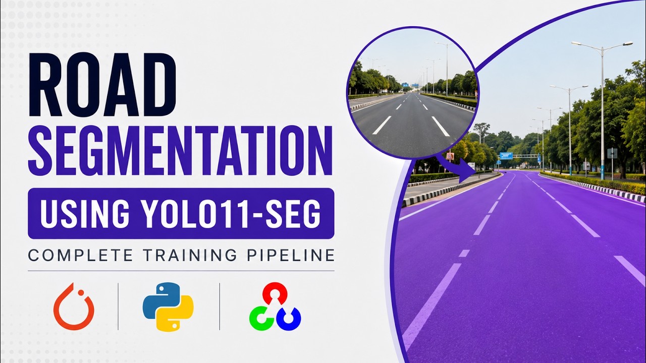 Road Segmentation Using YOLO11-Seg | Train Custom Segmentation Model in Google Colab (Full Tutorial)
