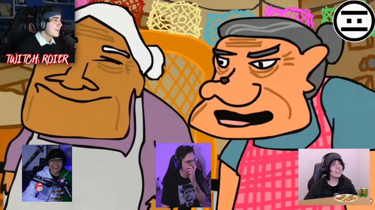 Quackity, Roier, el Mariana y Aldo reacción a mamá Cocó - NEGAS