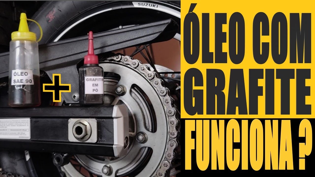Misturar Grafite com Óleo para lubrificar corrente da moto funciona ?