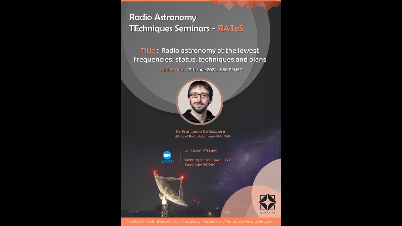 RATeS III: Low-frequency radio astronomy: status, techniques and plans - Francesco de Gasperin (IRA)