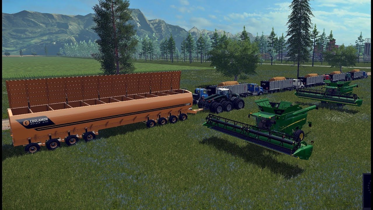 Farming Simulator 17 | Contenedor de Campo Gigante Cargando Trailers