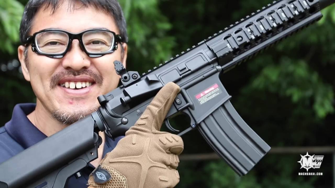 E&C TROY M7A1 PDW M4 電動ガン airsoft97 カスタムガンの紹介 マック堺のレビュー動画#582