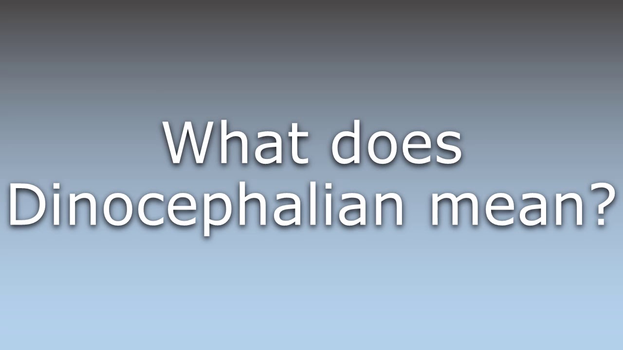 What does Dinocephalian mean?