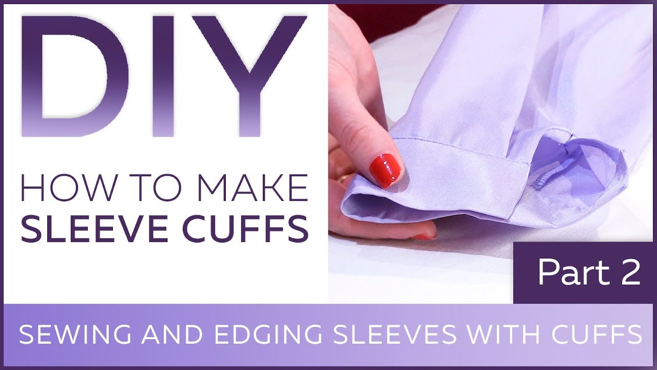 DIY: How to make sleeve cuffs. Sewing and edging sleeves with cuffs.