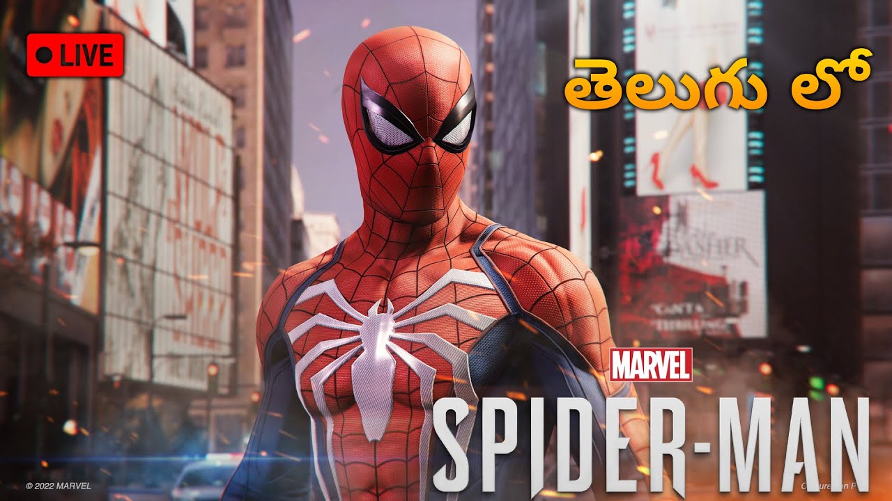 🔴 LIVE: Spider-Man Telugu Gameplay | Ultimate Web Swinging