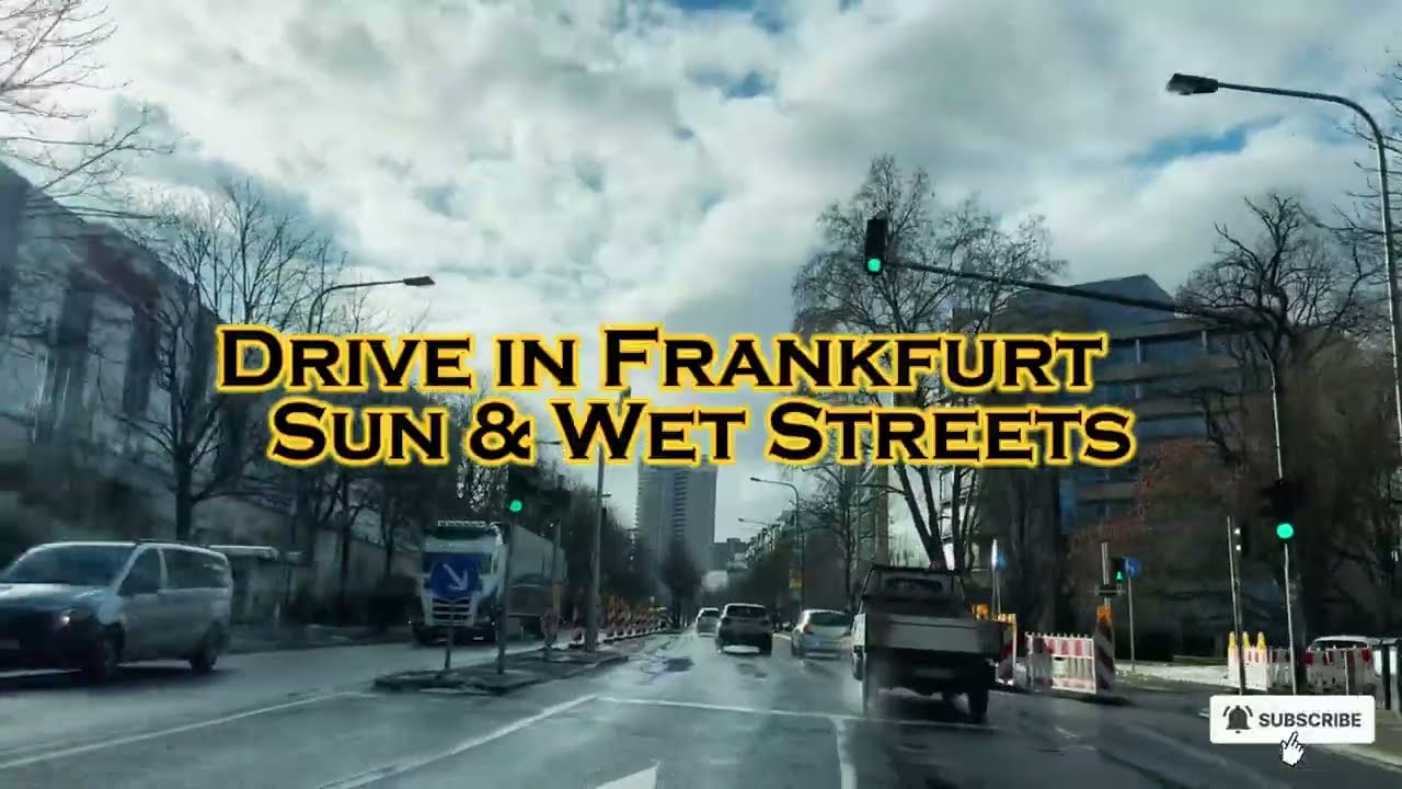 Drive in Frankfurt, GERMANY | Sunny Weather After Rain 🎥🌞🚗
