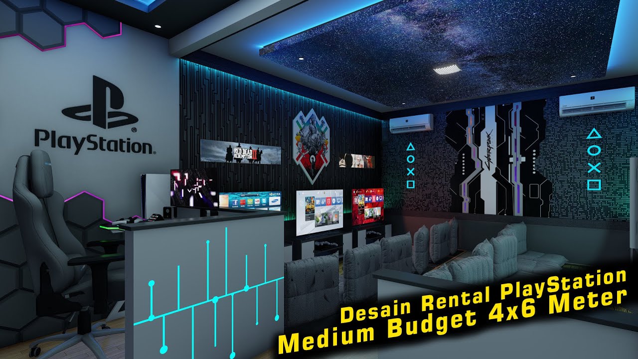 CUAN TERUS !!! DESAIN RENTAL PS 4x6 METER BAGI BISNIS RUMAHAN DENGAN BUDGET TERJANGKAU