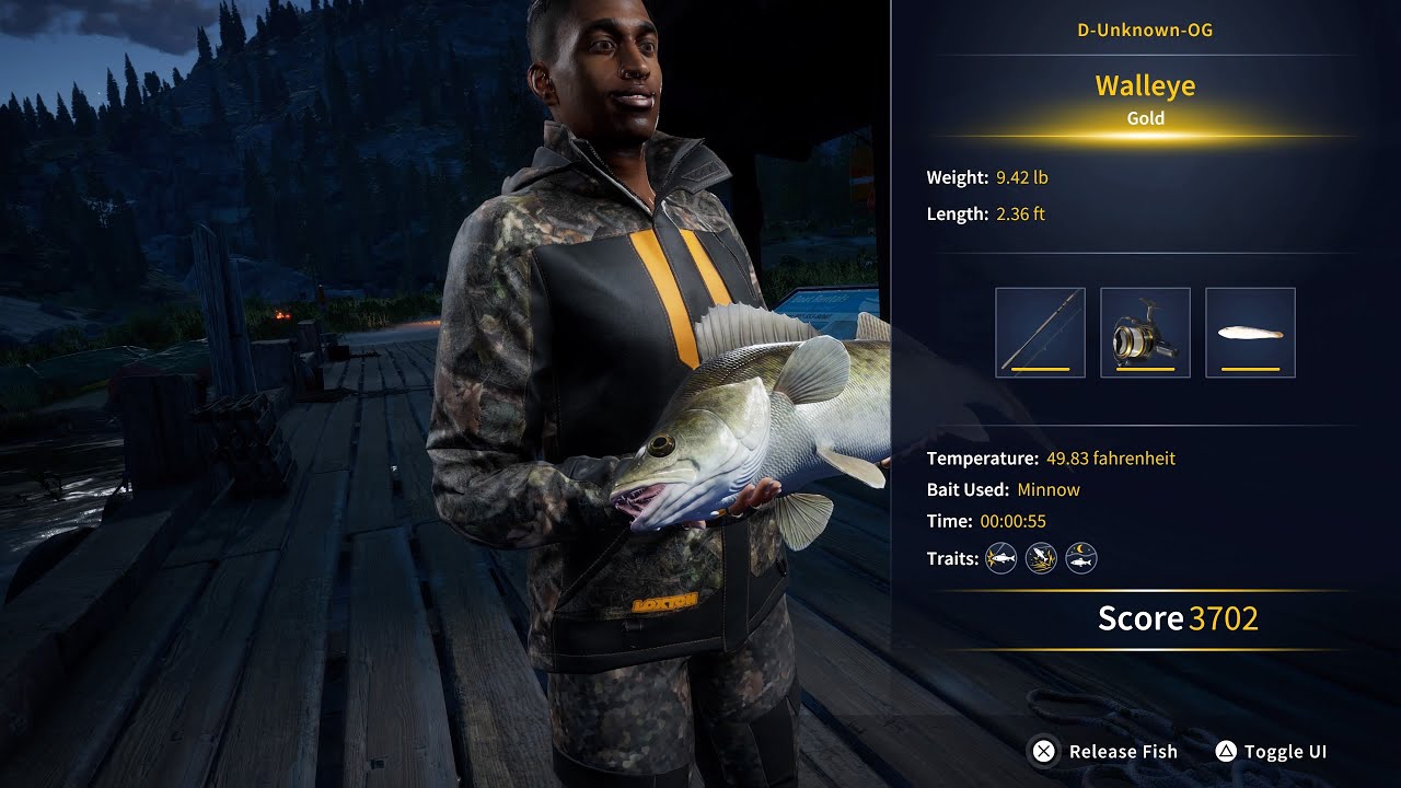 Diamond's Peak Fishing Challenge Gold 2 - Catch A Gold Rank Walleye - COTW : The Angler