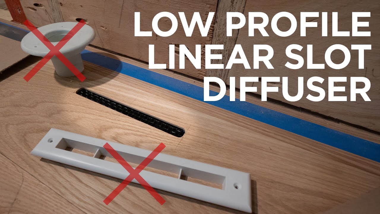 No traditional linear slot diffuser at our ultra-modern brownstone renovation