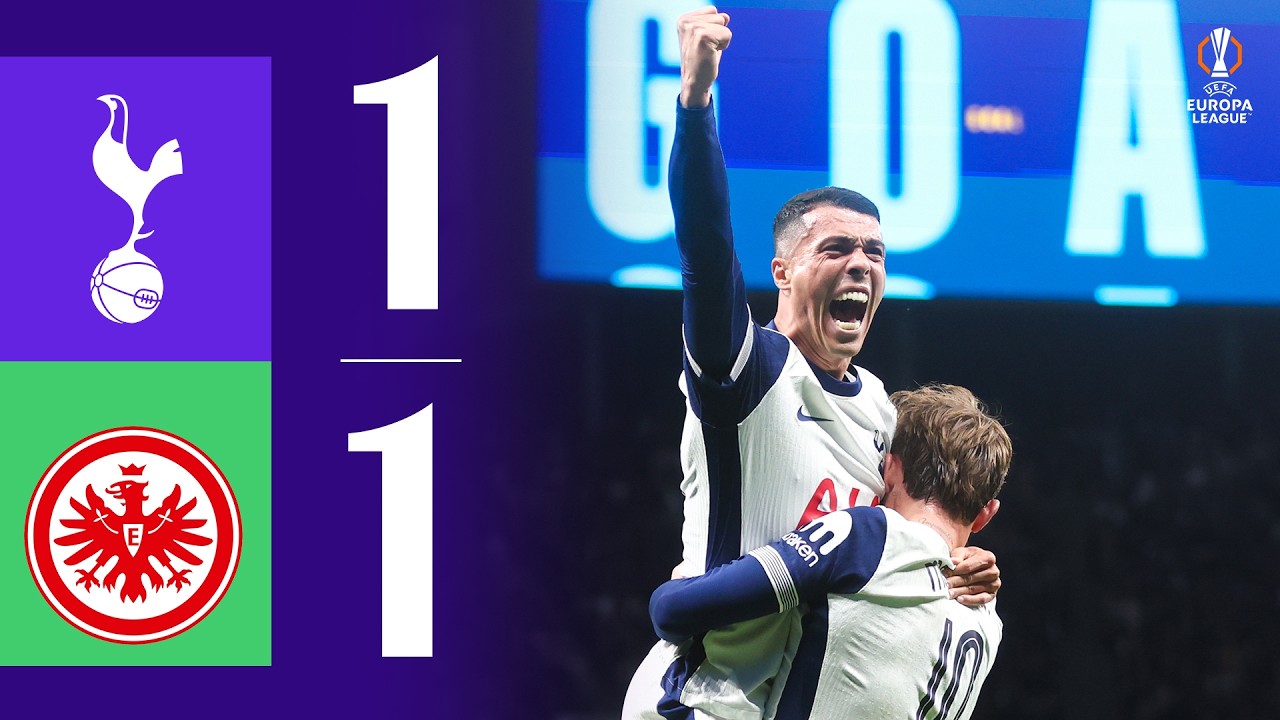 Tottenham Hotspur 1-1 Eintracht Frankfurt | Europa League Highlights