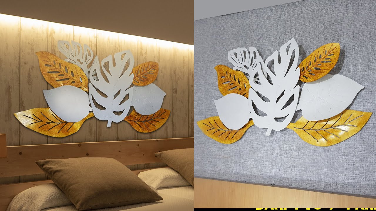 DIY MAKE WALL DECORATION FROM PVC PIPE - Membuat Hiasan Dinding dari Pipa Paralon