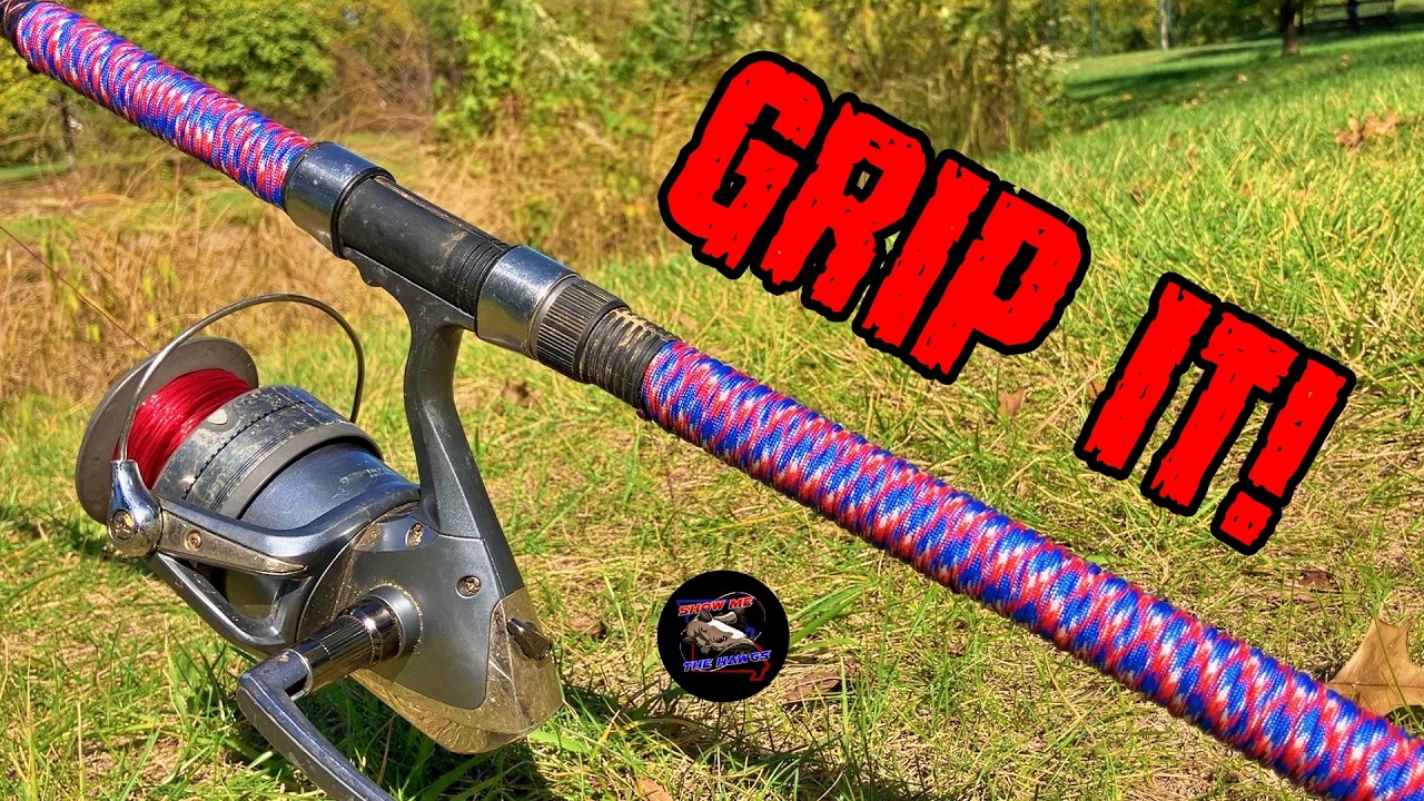 Easiest Way to Make Custom Fishing Rod Handles with Paracord!