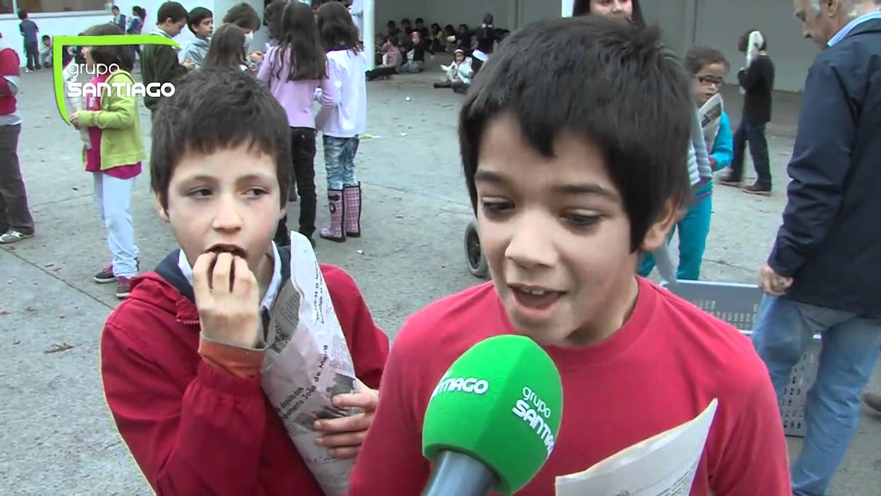 Tradição do magusto na Escola EB 1 da Oliveira