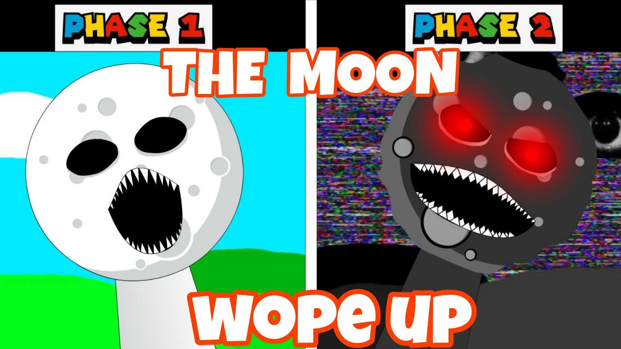 My Sprunki OC: Horror Moon (The Moon wakes up)