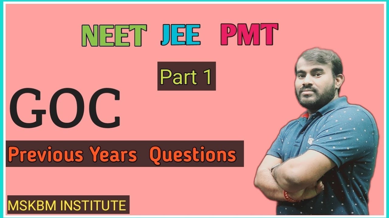 PYQ on General Organic Chemistry |NEET, JEE |Organic Chemistry |IUPAC|GOC |#mskbminstitute Part-1