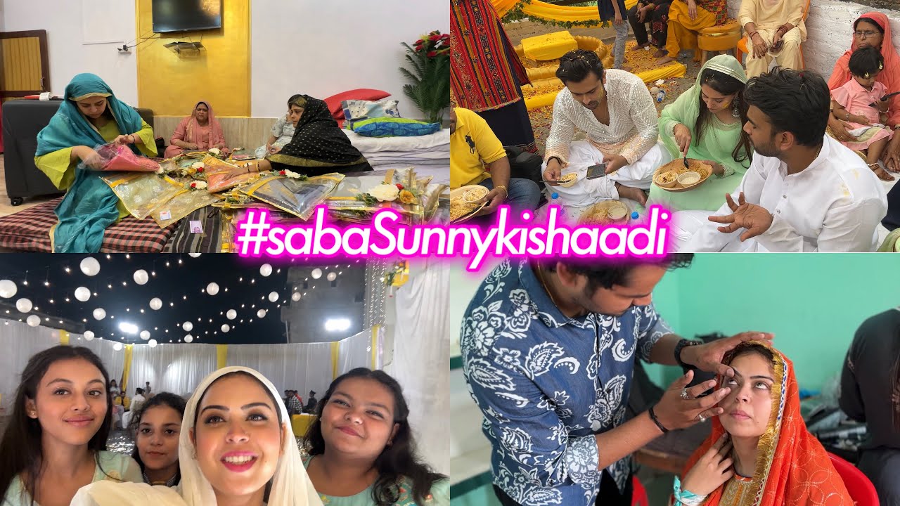 Saba Sunny ki shaadi | Haldi to Nikaah ❤️| vlog | BTS #sabasunnykishaadi