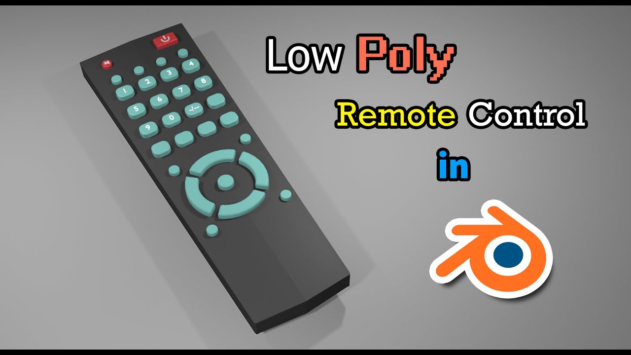 Make a remote in Blender - 3D Tv Remote Control