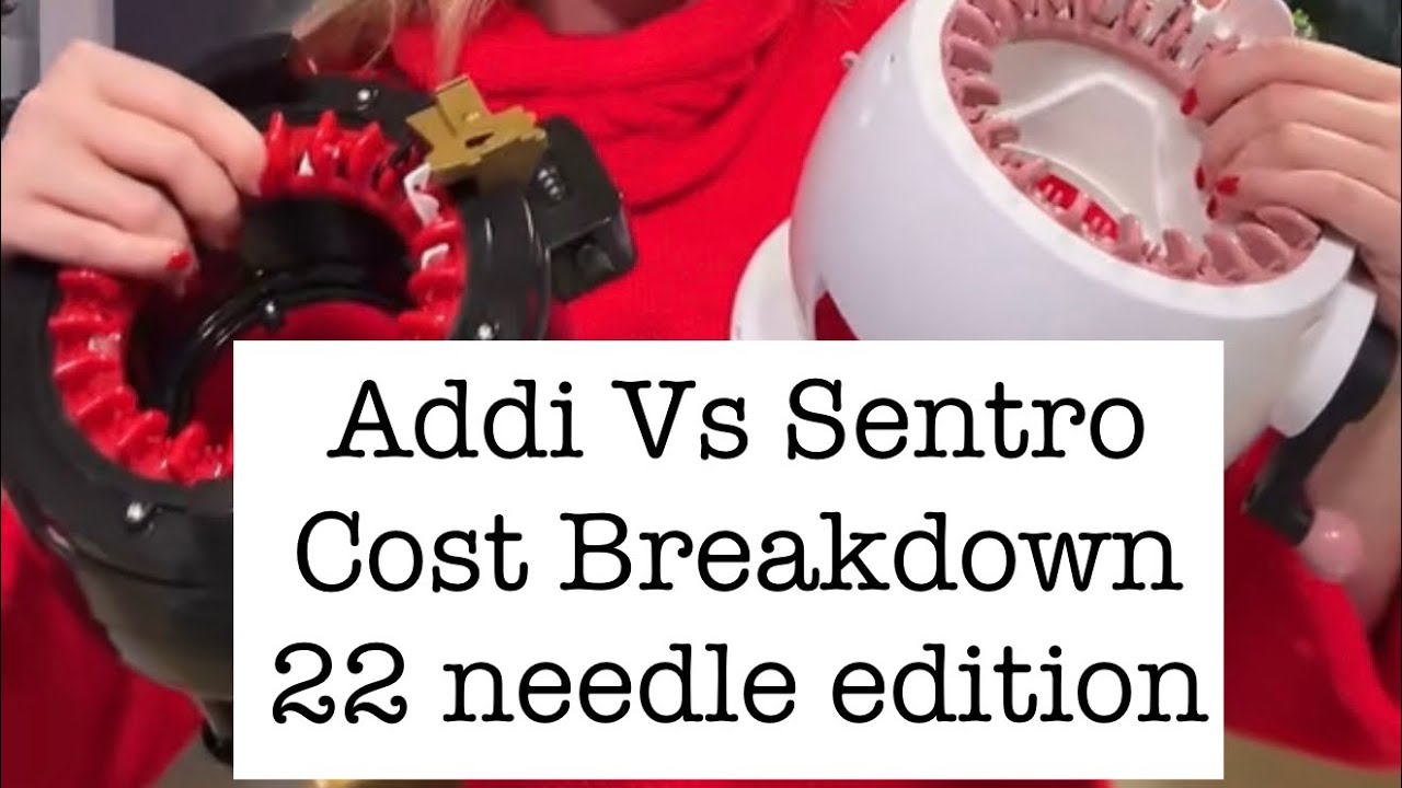 Сравнение стоимости кругловязальных машин Addi и Sentro 22.