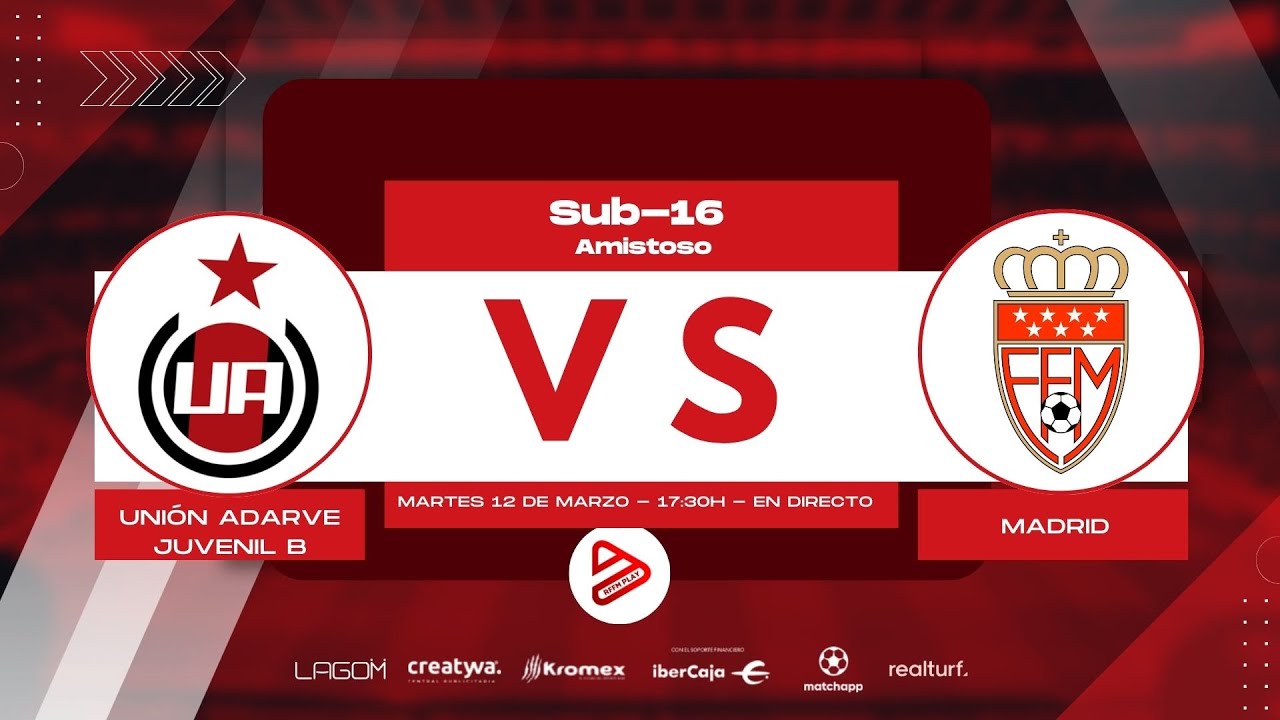Unión Adarve Juvenil B vs Madrid | Sub-16 | Amistoso