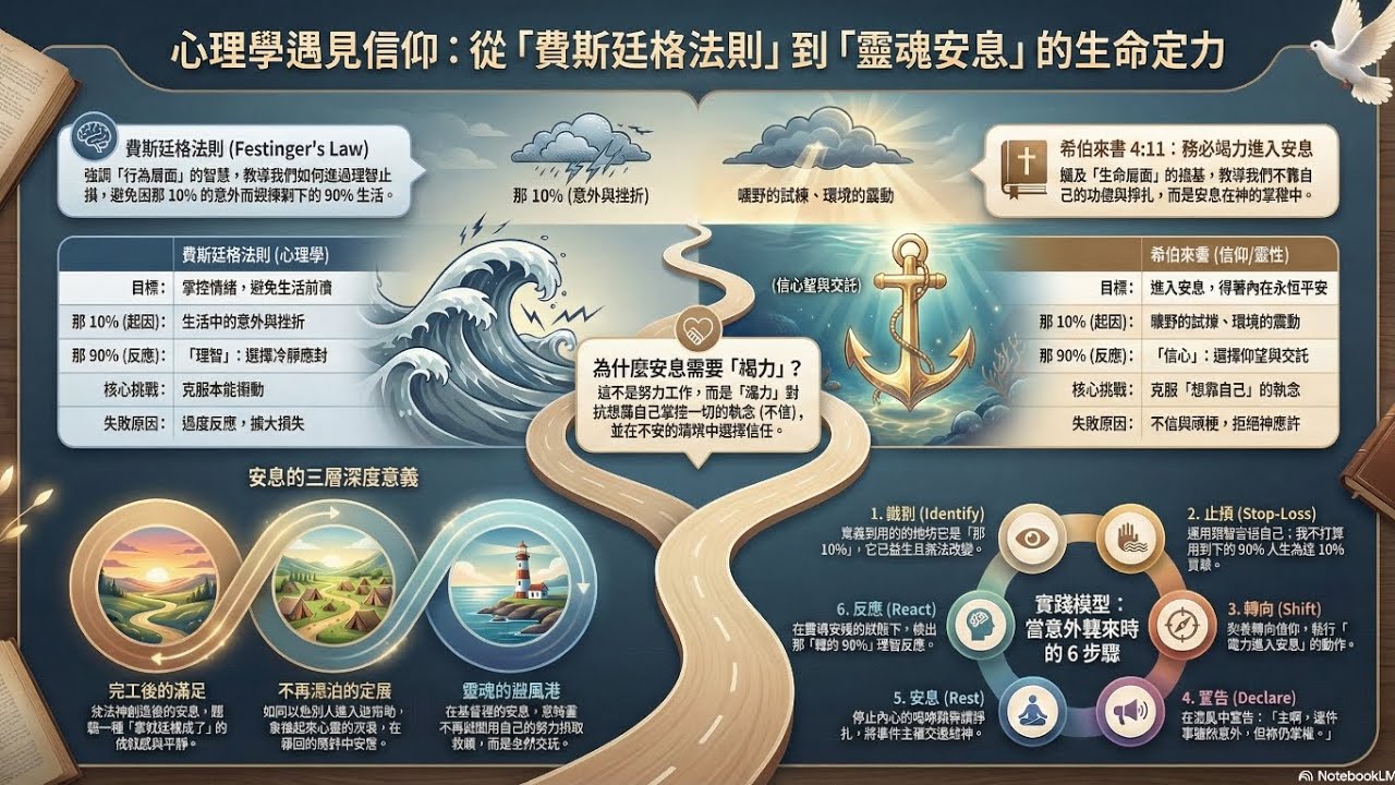 【希伯來書】屬靈安息重新得力：費斯廷格法則與希伯來書安息觀念