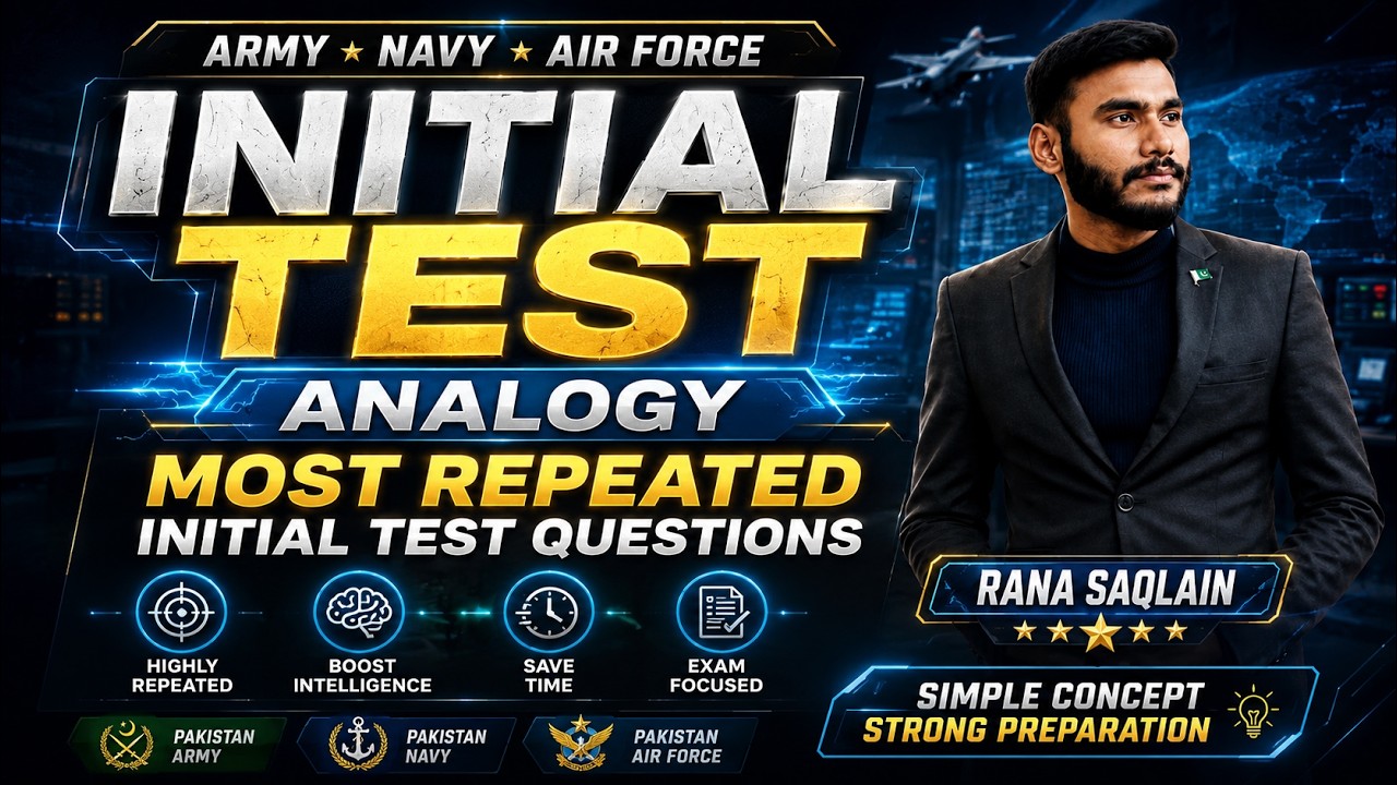INITIAL TEST: Verbal Analogy | Most Repeated Intelligence Test Questions | Army &bull; Navy &bull; Air Force