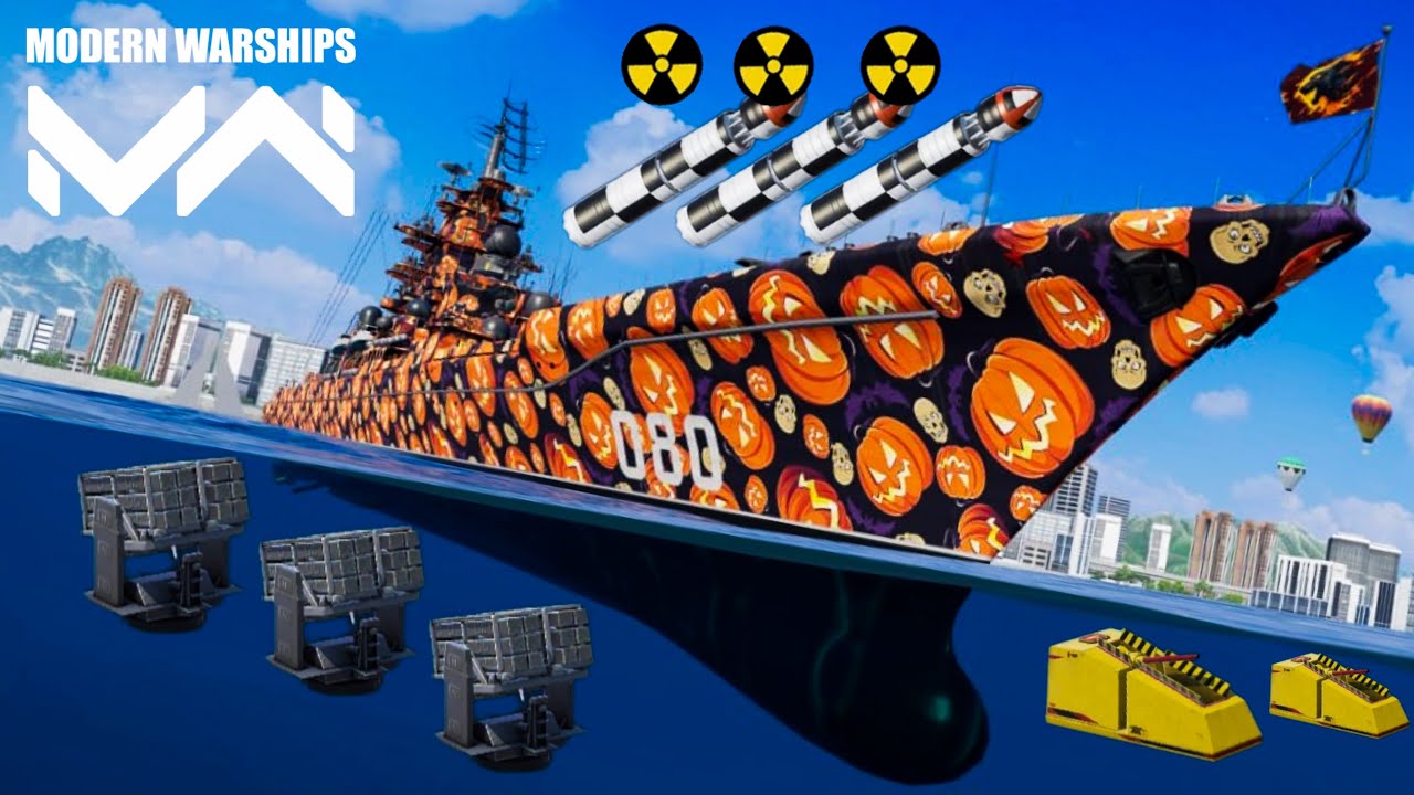 RF Admiral Nakhimov - with best build 4x grenade launcher | Modern Warships