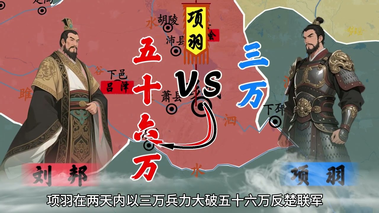 一口氣看完楚漢爭霸！全程地圖推演，看劉邦項羽如何改寫華夏歷史