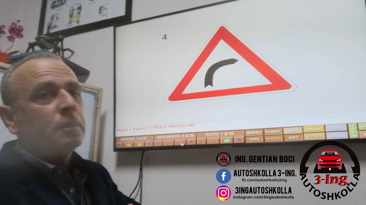 Sinjalet e Rrezikut - AutoShkolla 3ING - Ing. Gentian Boçi