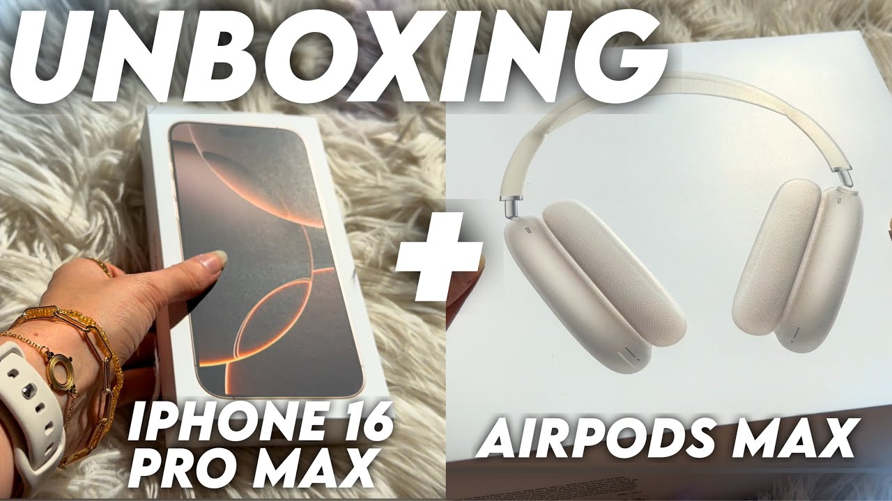 ASMR : Unboxing iPhone 16 Pro Max & AirPods Max 😴