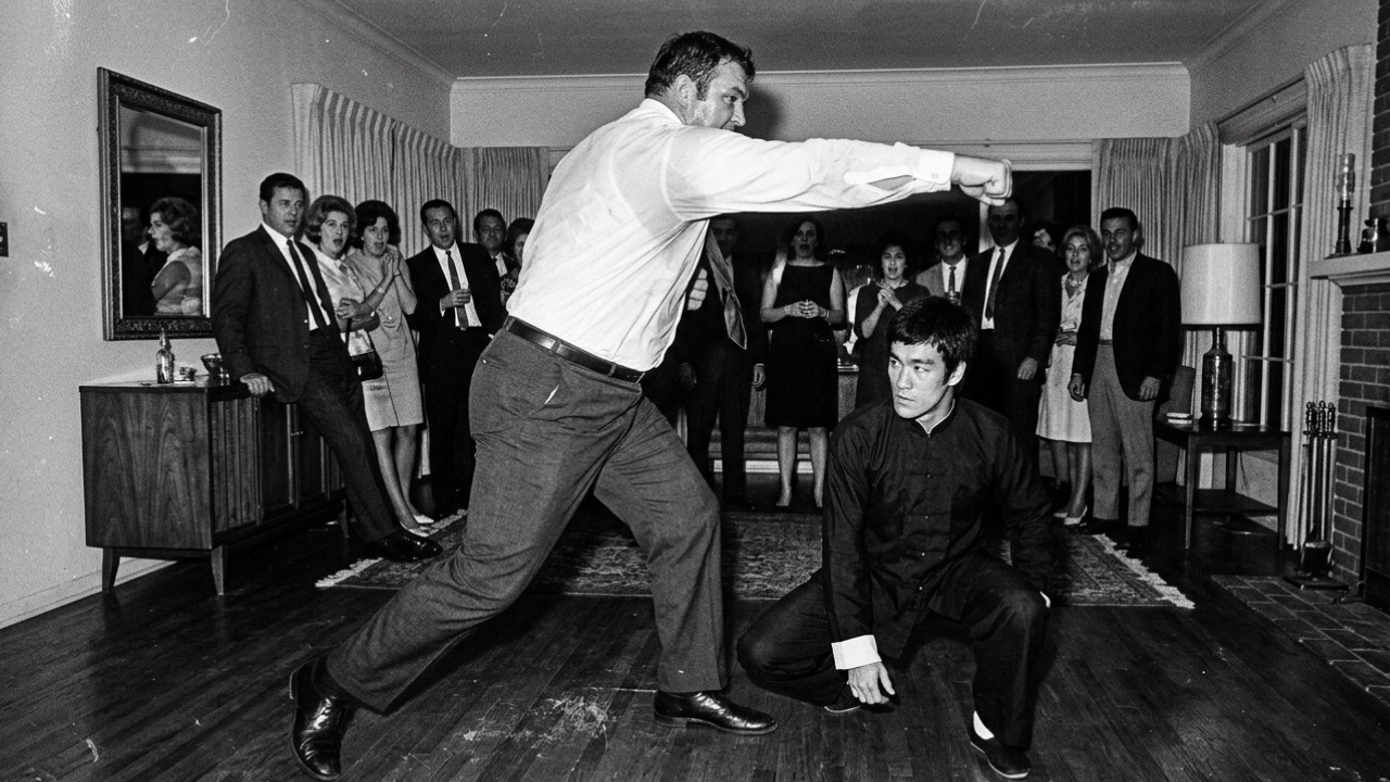Bruce Lee Was Challenged by a 330lb Boxer at a Party — 9 Seconds Later