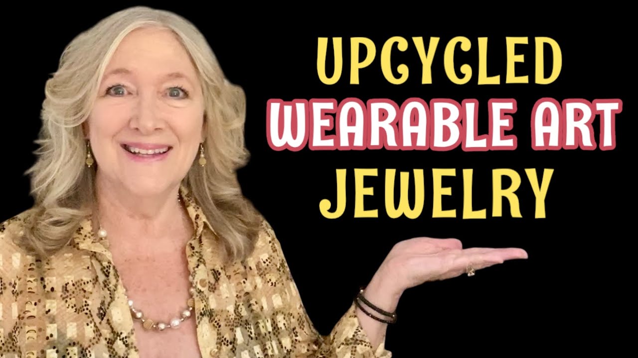 Make Upcycled WEARABLE ART Jewelry | Pendant Necklace Earrings Tutorial DIY