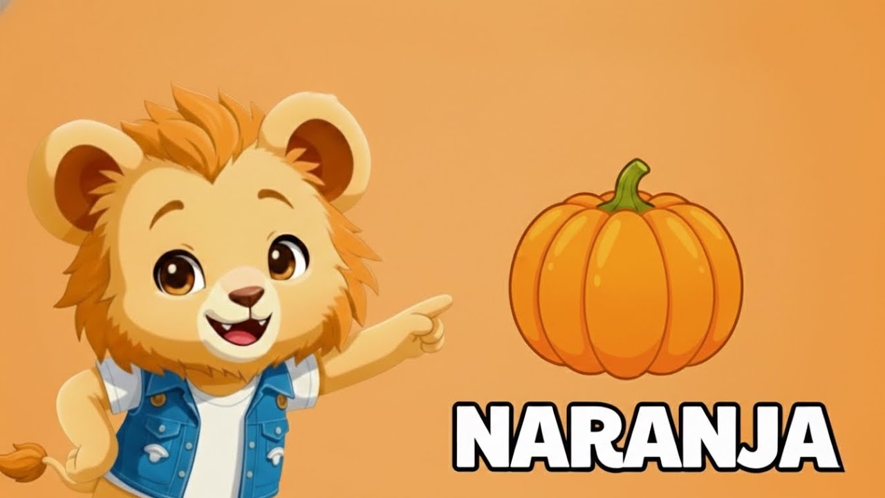 Aprende el color naranja | Nanito aprende