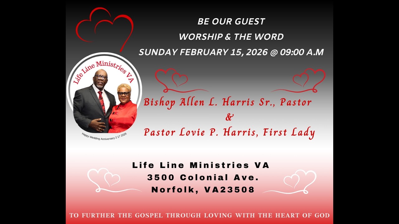 Bishop Allen L. Harris, Sr. -  Let it, Let it, Let Us -Rom 12:9; Col. 3:15; Jon 14:27; Ps. 95:1-2