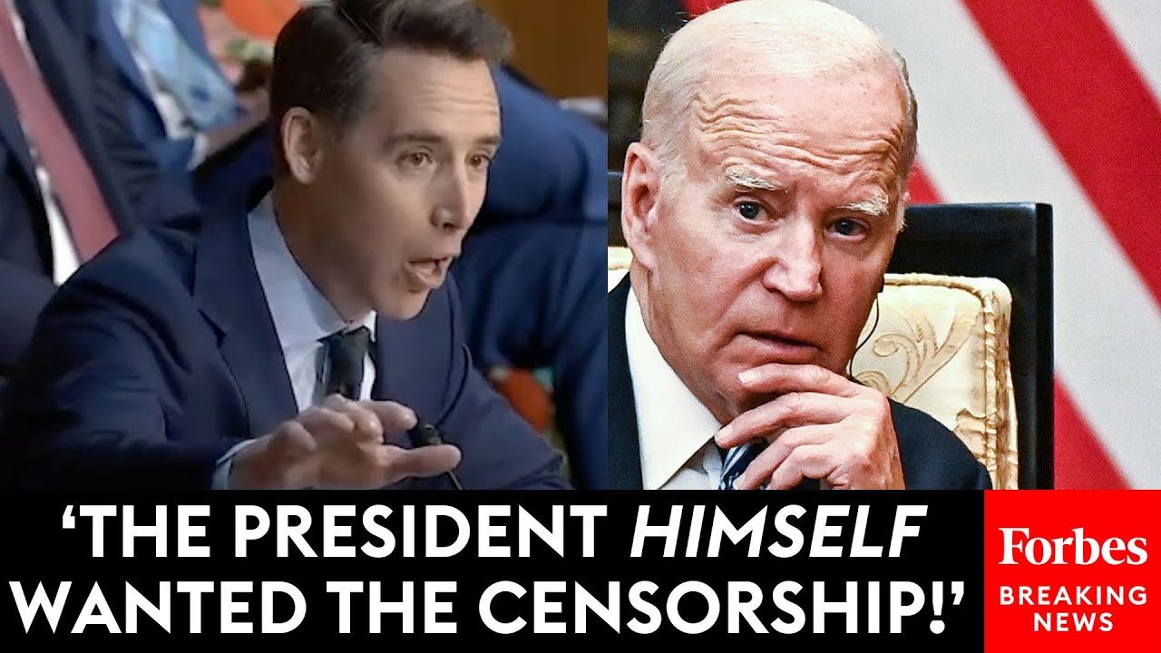 Josh Hawley Brings The Receipts To Show Biden Engaged In 'Un-American' Censorship Of U.S. Citizens