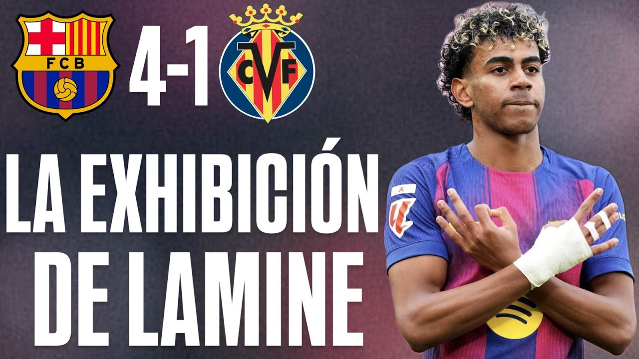 BARCELONA 4-1 VILLAREAL || SHOWTIME DE LAMINE Y PEDRI PARA SUMAR TRES PUNTOS.