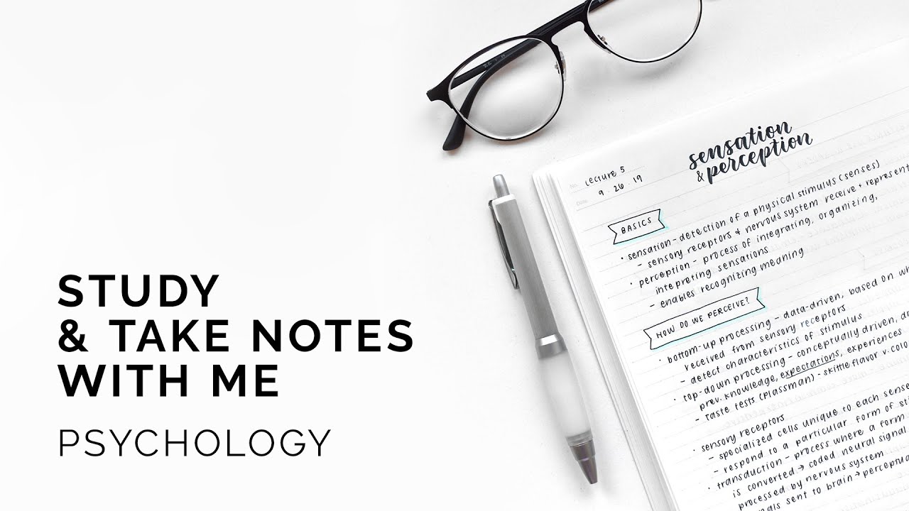 how i take psychology notes 🧠 study with me!