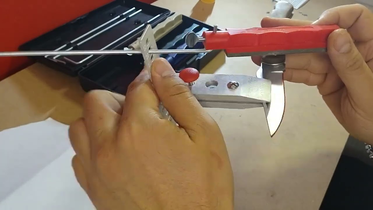 Заточване на нож със системата на Лански. Knife sharpening with the Lansky system. Ep. 01