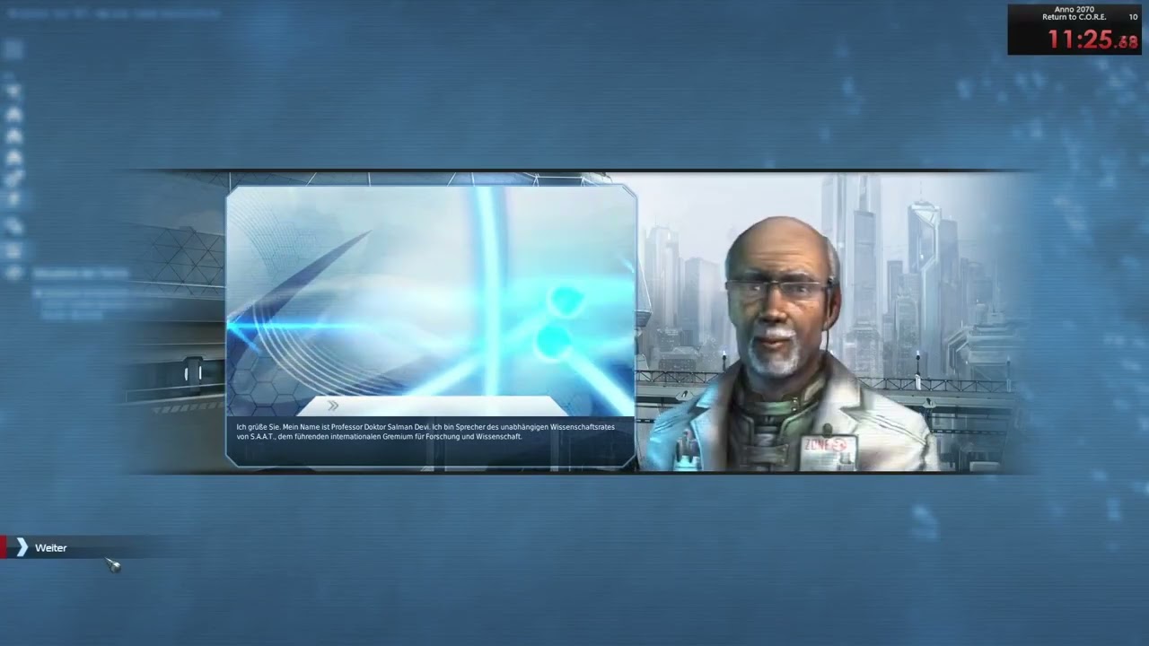 Return to C.O.R.E. - Speedrun [34:19.87] (WR) - Anno 2070