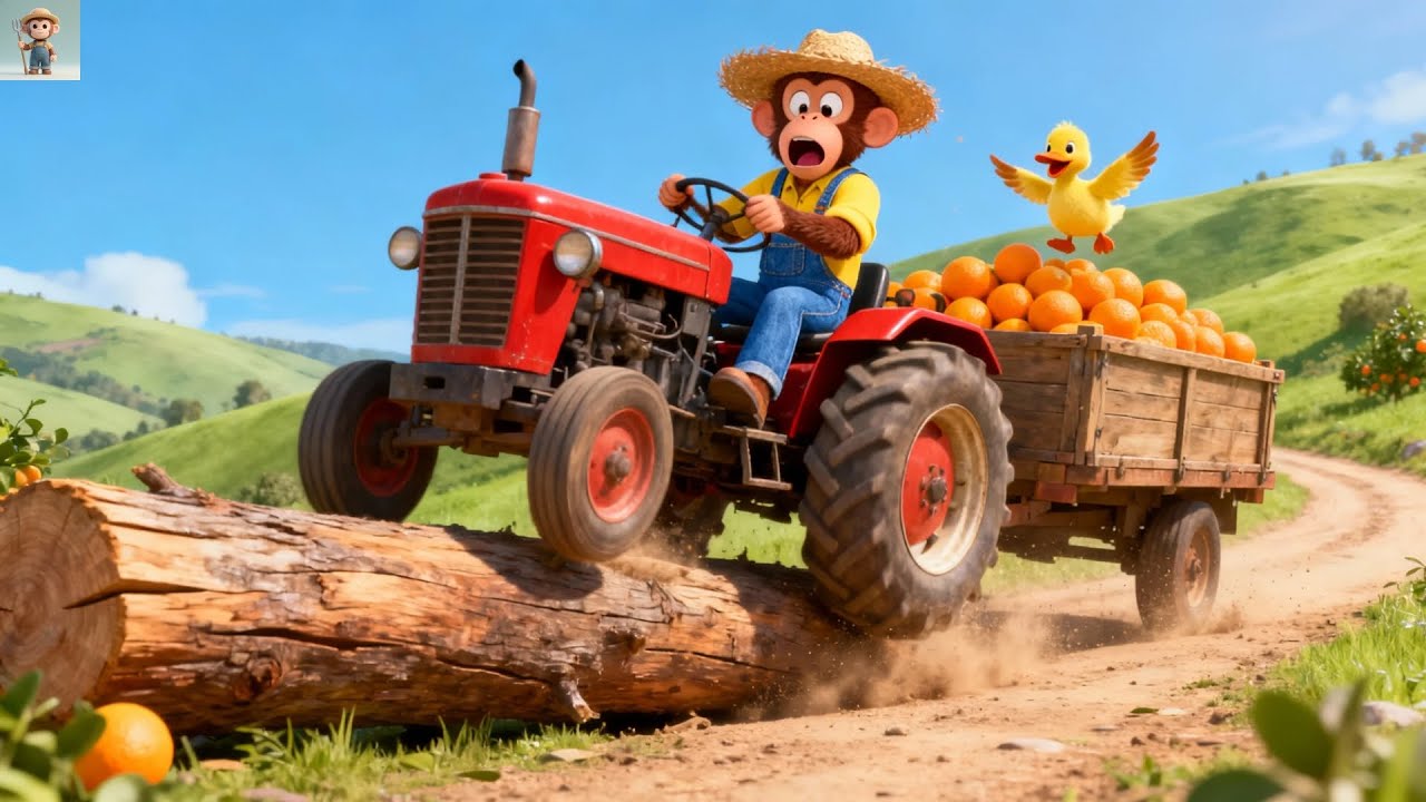 Monkey Farmer Suddenly Meets Giant Crocodile In Shocking Farm Work Adventure